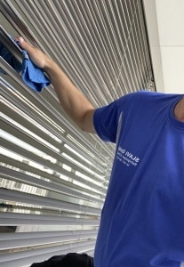 Lamellenstoren Reinigung