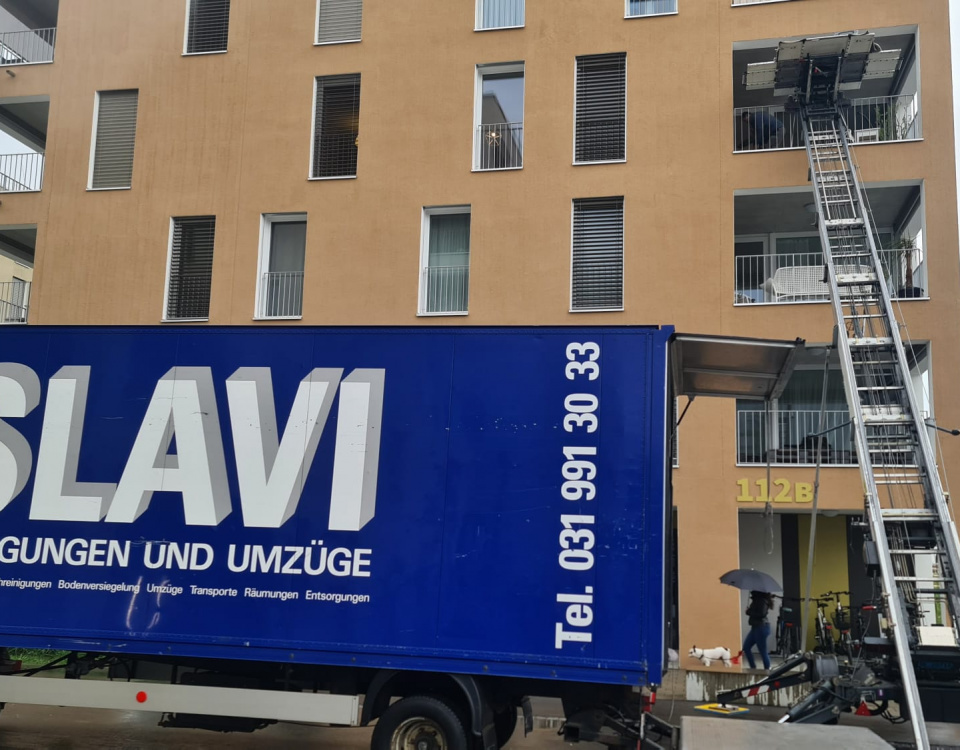 SLAVI bei einem Auftrag zum Umzug in Bern